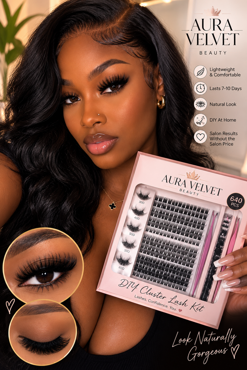 Aura Velvet 640-Piece DIY Cluster Lash Kit