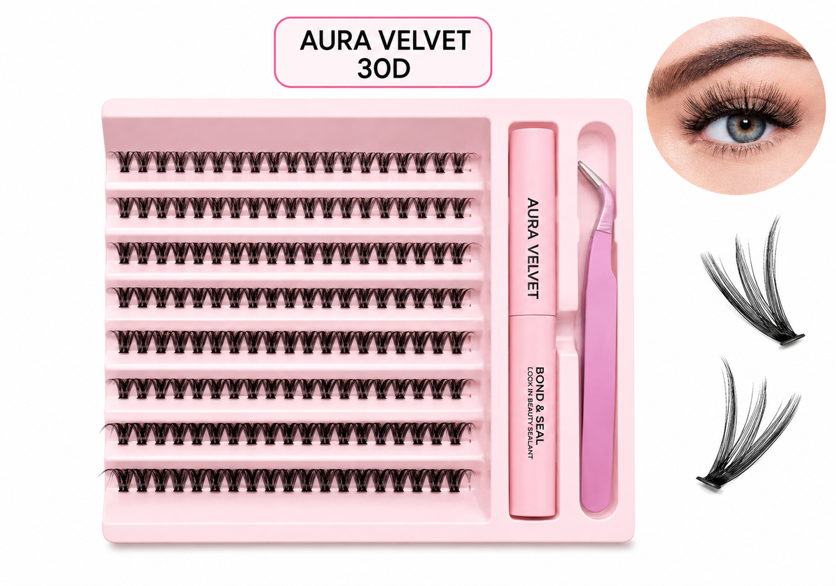 Aura Velvet DIY Cluster Lash Kit – 200PCS