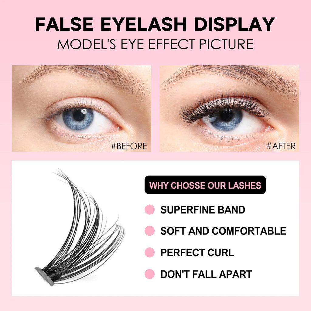 Aura Velvet DIY Cluster Lash Kit – 200PCS
